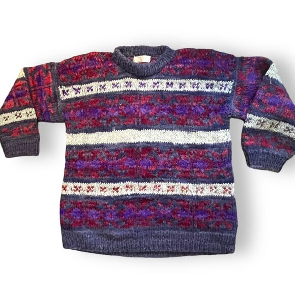 ANDEAN VIntage Wool Sweater, Size Medium - Picture 2 of 9